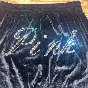 Victoria's Secret Black Velvet Pants